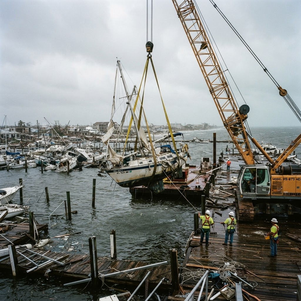 Vessel Recovery At A Marina — placeholder project photo